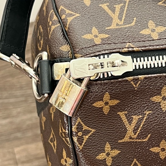 LOUIS VUITTON Keepall 55 Monogram Macassar - 💯 AUTHENTIC - M56714 - Picture 10 of 13